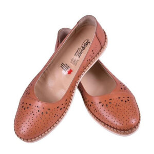 حذاء نسائي مسطح تركي باللون البرتقالي اليقطيني