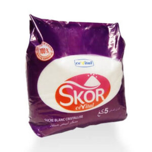 السكر الأبيض "Skor" من علامة سيفيتال الجزائرية وزن 5 كيلو جرام