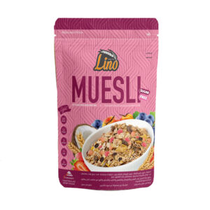 موسلي رقائق الشوفان مع ميكس الفواكه المجففة من علامة لينو المصرية