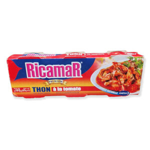 تونة بالطماطم من علامة Ricamar علبة 195 جرام